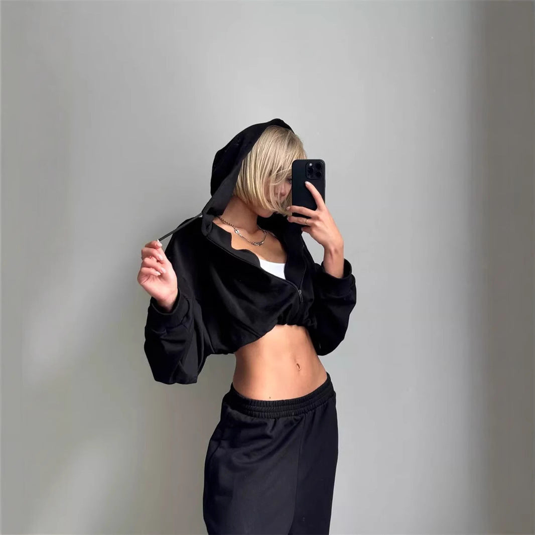Conjunto de Sudadera con Cordones y Pantalón Largo para Mujer